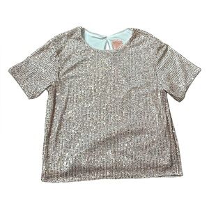 Cat & Jack Sparkling Sequin Top